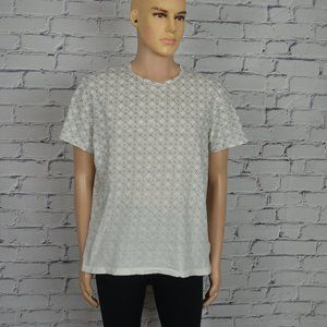 Mens All Saints Circle SS Crew graphic tee t-shirt